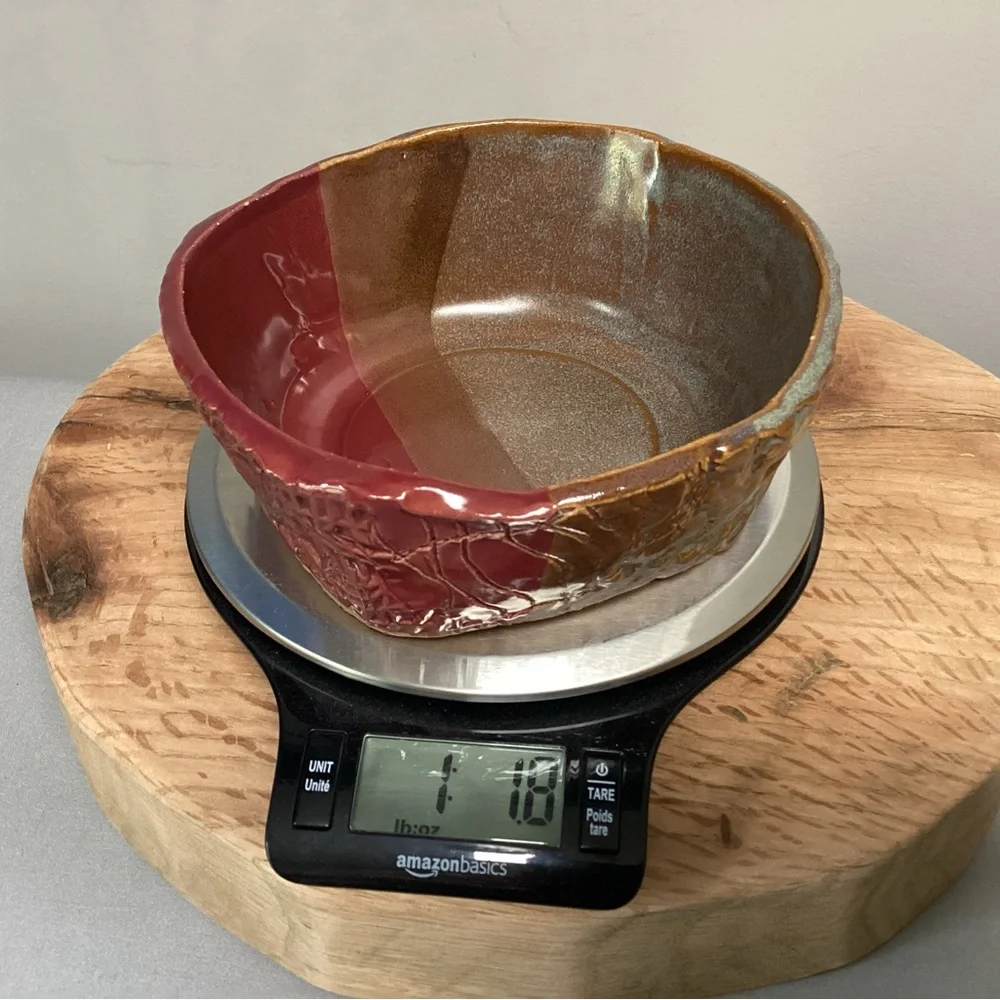 🔴 Beautiful Handcrafted Clay / Ceramic / Pottery Bowl / Candle Holder / Decor - Picture 16 of 16